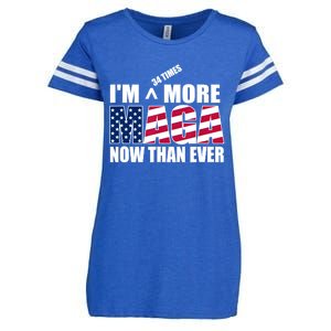 IM 34 Times More Maga Now Than Ever Felon Trump 2024 Enza Ladies Jersey Football T-Shirt