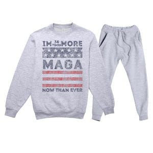 IM 34 Times More Maga Now Than Ever Felon Trump 2024 Premium Crewneck Sweatsuit Set