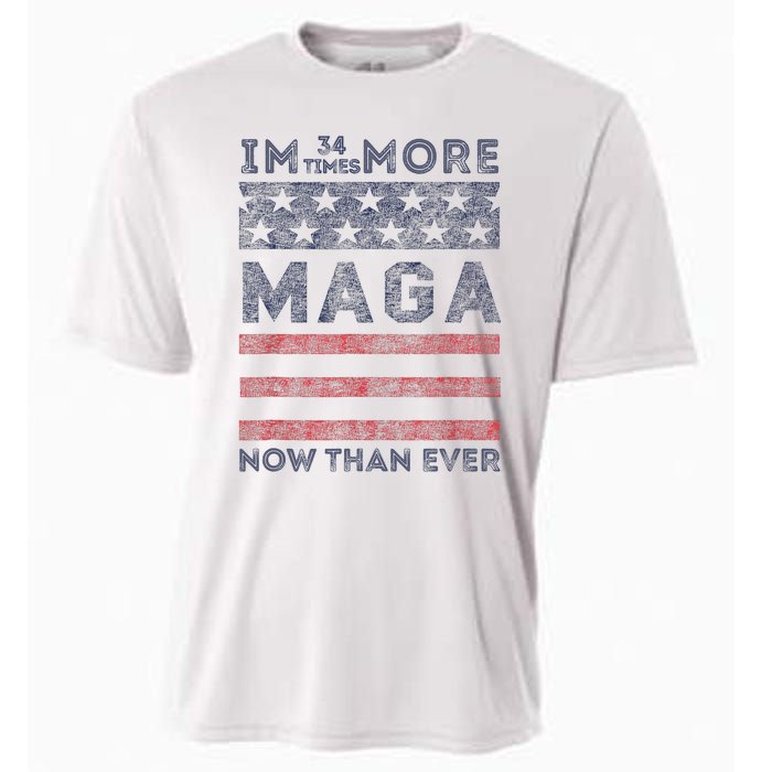 IM 34 Times More Maga Now Than Ever Felon Trump 2024 Cooling Performance Crew T-Shirt