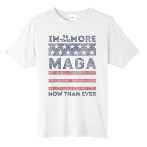 IM 34 Times More Maga Now Than Ever Felon Trump 2024 Tall Fusion ChromaSoft Performance T-Shirt