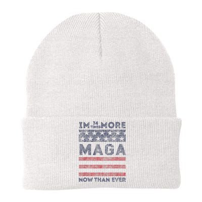 IM 34 Times More Maga Now Than Ever Felon Trump 2024 Knit Cap Winter Beanie