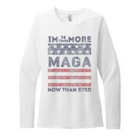 IM 34 Times More Maga Now Than Ever Felon Trump 2024 Womens CVC Long Sleeve Shirt