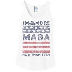 IM 34 Times More Maga Now Than Ever Felon Trump 2024 Ladies Essential Tank