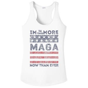 IM 34 Times More Maga Now Than Ever Felon Trump 2024 Ladies PosiCharge Competitor Racerback Tank