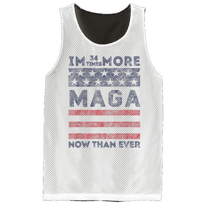 IM 34 Times More Maga Now Than Ever Felon Trump 2024 Mesh Reversible Basketball Jersey Tank