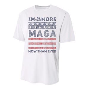 IM 34 Times More Maga Now Than Ever Felon Trump 2024 Performance Sprint T-Shirt