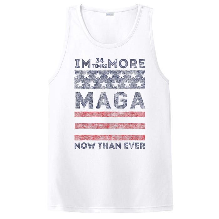 IM 34 Times More Maga Now Than Ever Felon Trump 2024 PosiCharge Competitor Tank