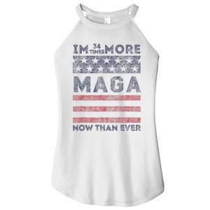 IM 34 Times More Maga Now Than Ever Felon Trump 2024 Women's Perfect Tri Rocker Tank