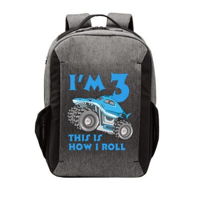 I'm 3 This Is How I Roll Monster Truck 3rd Birthday Vector Backpack