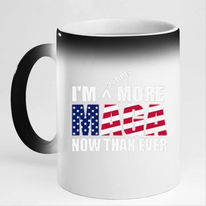 IM 34 Times More Maga Now Than Ever Felon Trump 2024 11oz Black Color Changing Mug