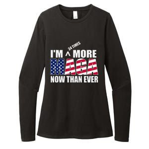 IM 34 Times More Maga Now Than Ever Felon Trump 2024 Womens CVC Long Sleeve Shirt