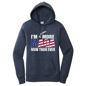 IM 34 Times More Maga Now Than Ever Felon Trump 2024 Women's Pullover Hoodie