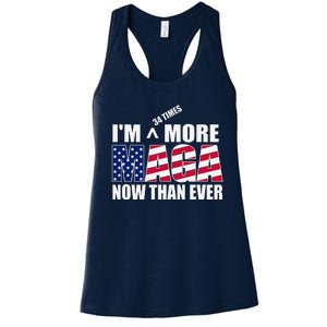 IM 34 Times More Maga Now Than Ever Felon Trump 2024 Women's Racerback Tank