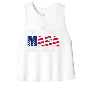 IM 34 Times More Maga Now Than Ever Felon Trump 2024 Women's Racerback Cropped Tank