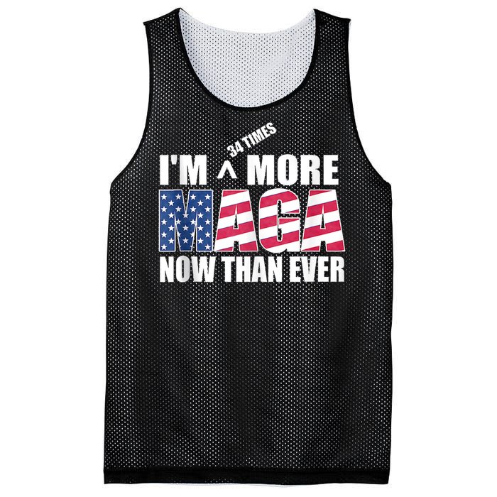 IM 34 Times More Maga Now Than Ever Felon Trump 2024 Mesh Reversible Basketball Jersey Tank