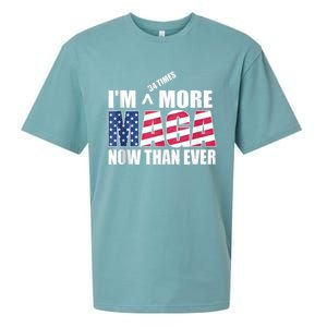 IM 34 Times More Maga Now Than Ever Felon Trump 2024 Sueded Cloud Jersey T-Shirt