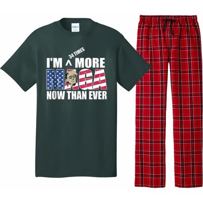 IM 34 Times More Maga Now Than Ever Felon Trump 2024 Pajama Set