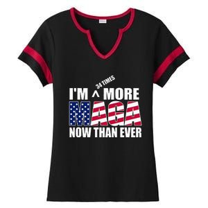 Im 34 Times More Maga Now Than Ever Ladies Halftime Notch Neck Tee