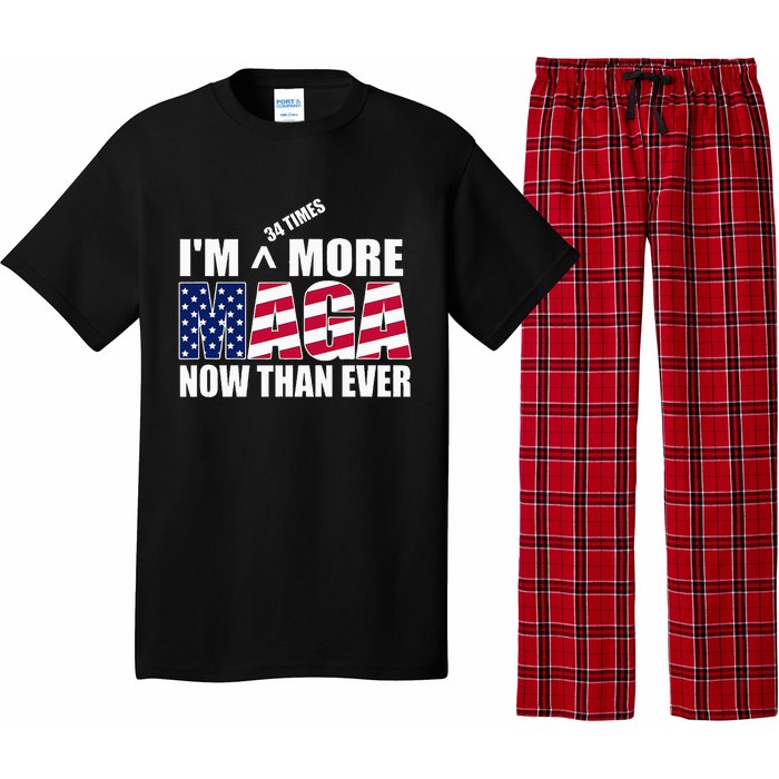 Im 34 Times More Maga Now Than Ever Pajama Set