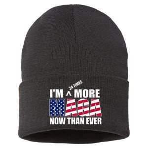 Im 34 Times More Maga Now Than Ever Sustainable Knit Beanie