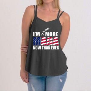 Im 34 Times More Maga Now Than Ever Women's Strappy Tank