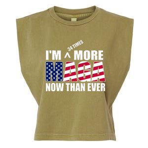 Im 34 Times More Maga Now Than Ever Garment-Dyed Women's Muscle Tee