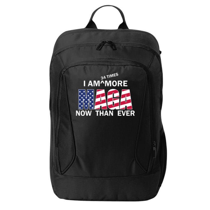 I’M 34 Times More Maga Now Than Ever City Backpack