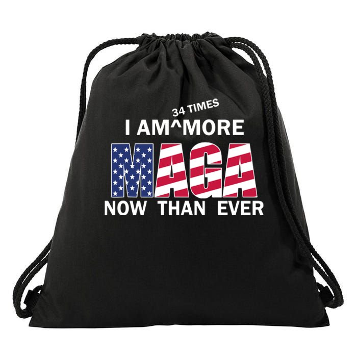 I’M 34 Times More Maga Now Than Ever Drawstring Bag