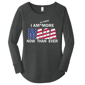 I’M 34 Times More Maga Now Than Ever Women's Perfect Tri Tunic Long Sleeve Shirt