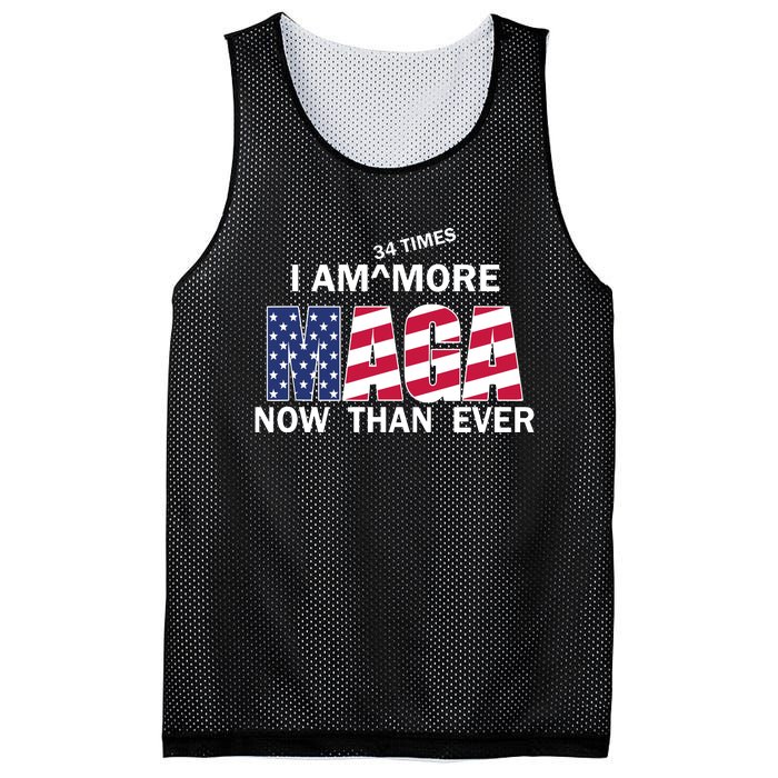 I’M 34 Times More Maga Now Than Ever Mesh Reversible Basketball Jersey Tank