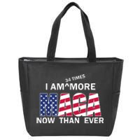 I’M 34 Times More Maga Now Than Ever Zip Tote Bag