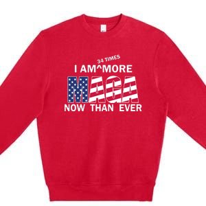 I’M 34 Times More Maga Now Than Ever Premium Crewneck Sweatshirt