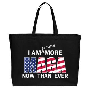 I’M 34 Times More Maga Now Than Ever Cotton Canvas Jumbo Tote