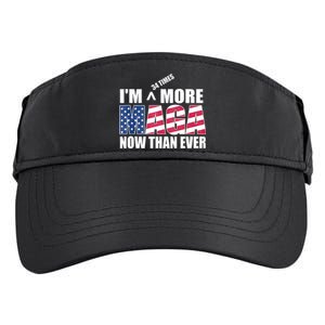 IM 34 Times More Maga Now Than Ever Felon Trump 2024 Adult Drive Performance Visor