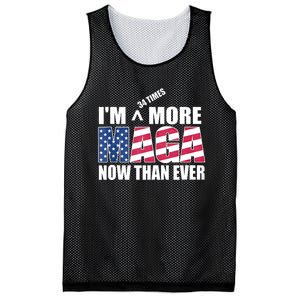 IM 34 Times More Maga Now Than Ever Felon Trump 2024 Mesh Reversible Basketball Jersey Tank