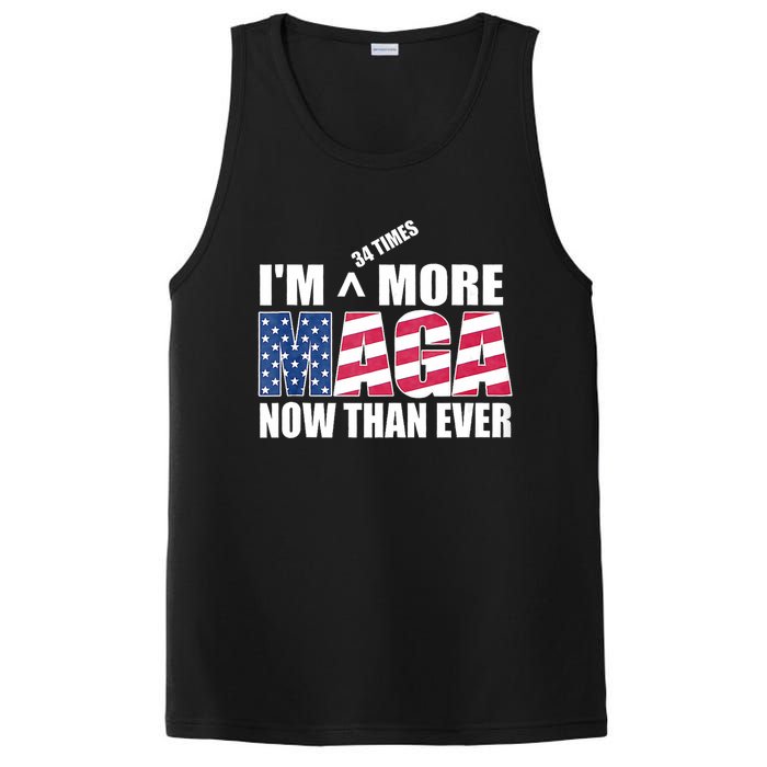 IM 34 Times More Maga Now Than Ever Felon Trump 2024 PosiCharge Competitor Tank