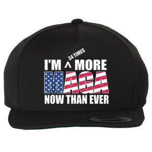 IM 34 Times More Maga Now Than Ever Felon Trump 2024 Wool Snapback Cap