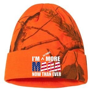 IM 34 Times More Maga Now Than Ever Felon Trump 2024 Kati Licensed 12" Camo Beanie