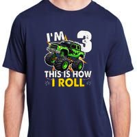 IM 3 This Is How I Roll Monster Truck 3rd Birthday Adult ChromaSoft Performance T-Shirt