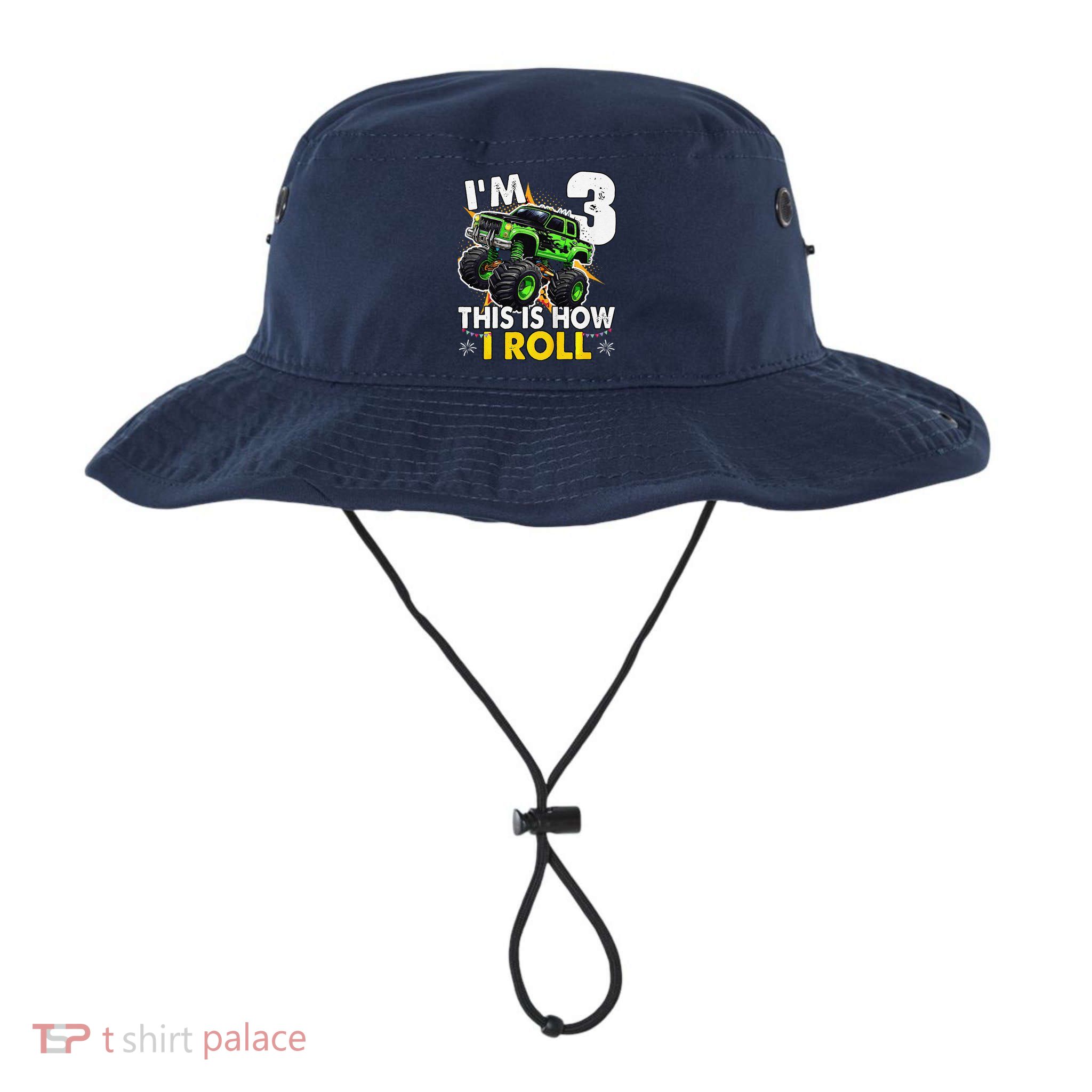 IM 3 This Is How I Roll Monster Truck 3rd Birthday Bucket Hat
