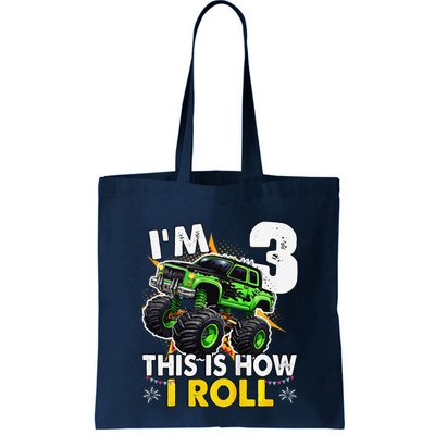 IM 3 This Is How I Roll Monster Truck 3rd Birthday Bag