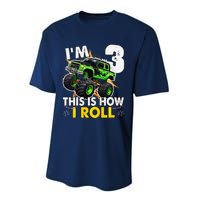 IM 3 This Is How I Roll Monster Truck 3rd Birthday Performance Sprint T-Shirt