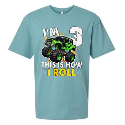 IM 3 This Is How I Roll Monster Truck 3rd Birthday Sueded Cloud Jersey T-Shirt