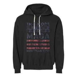 IM 34 Times More Maga Now Than Ever Felon Trump 2024 Garment-Dyed Fleece Hoodie