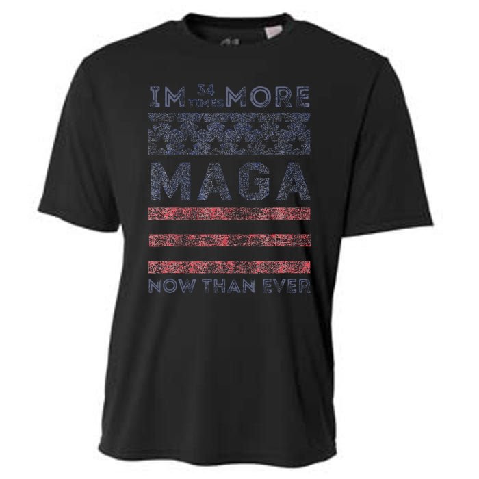 IM 34 Times More Maga Now Than Ever Felon Trump 2024 Cooling Performance Crew T-Shirt