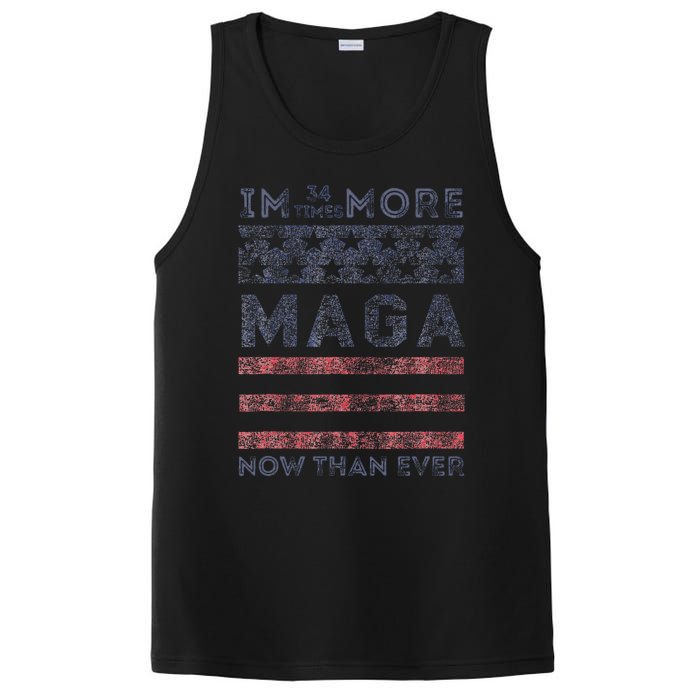 IM 34 Times More Maga Now Than Ever Felon Trump 2024 PosiCharge Competitor Tank