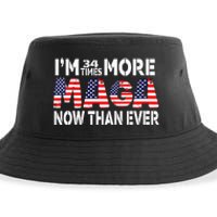 Im 34 Times More Maga Now Than Ever Felon Trump 2024 Sustainable Bucket Hat