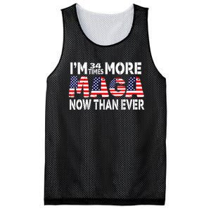 Im 34 Times More Maga Now Than Ever Felon Trump 2024 Mesh Reversible Basketball Jersey Tank