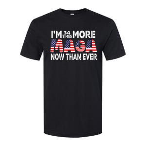 Im 34 Times More Maga Now Than Ever Felon Trump 2024 Softstyle CVC T-Shirt