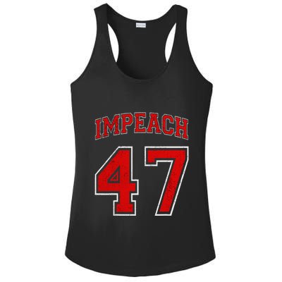 Impeach 47 Anti Trump Not My President Ladies PosiCharge Competitor Racerback Tank